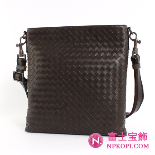 Bottega Veneta/ボッテガ・ヴェネタ  カーフレザー ショルダーバッグ ダークブラウン＆ブラック 276367V465C2078 